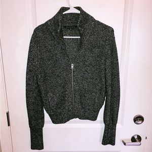 Athleta zip up horseback sweater